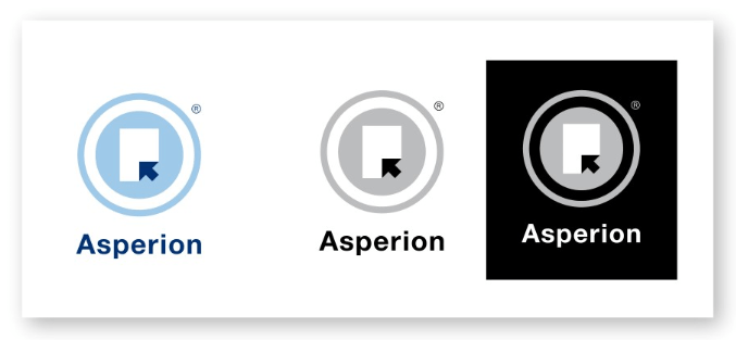 Asperion logo-versies