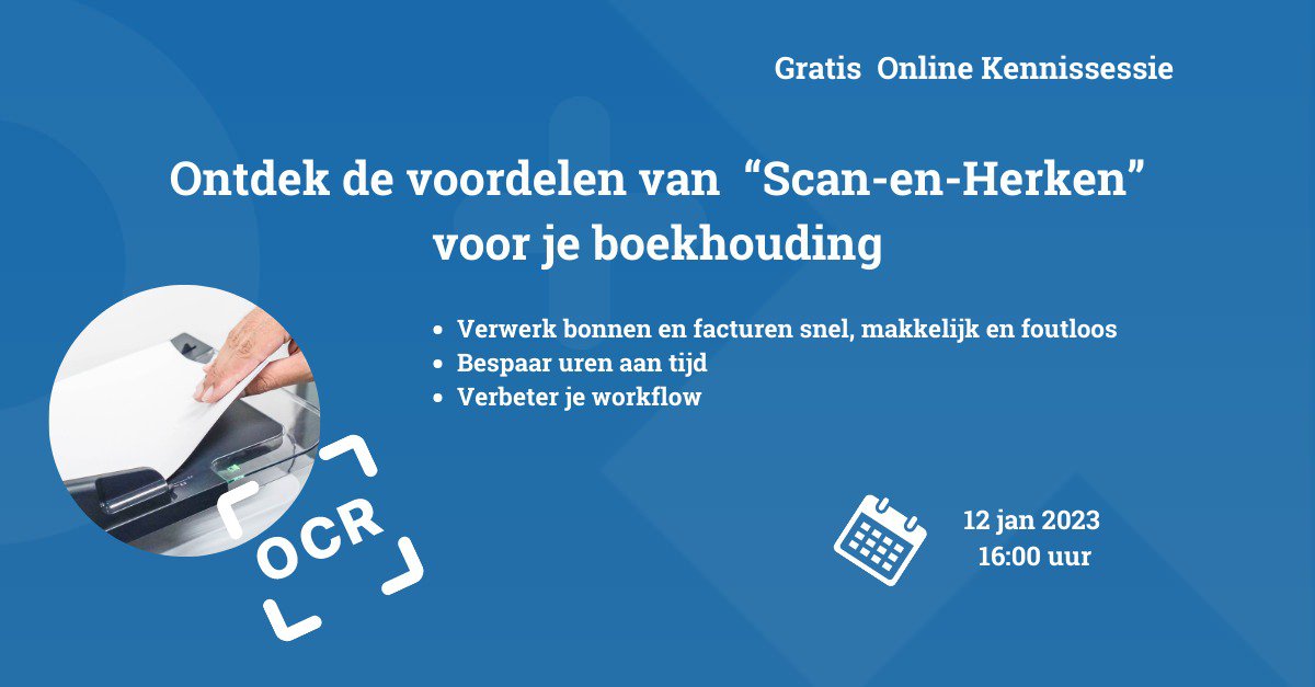 Hoe Scan en Herken technologie van toegevoegde waarde kan zijn voor accountants en boekhouders cover